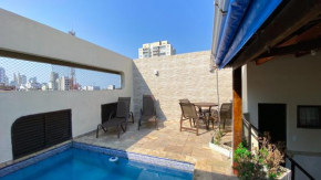 Cobertura de 3 quartos com churrasqueira e piscina